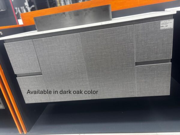 VENICE 1200mm WALL HUNG CABINET ONLY DARK OAK