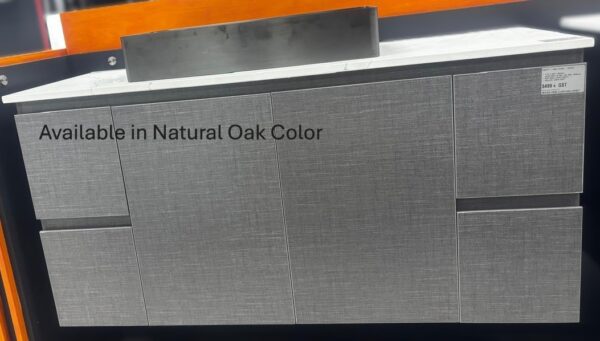 VENICE 1200mm WALL HUNG CABINET ONLY NATURAL OAK
