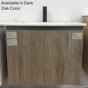 VENICE 750x460mm W/HUNG VANITY DARK OAK