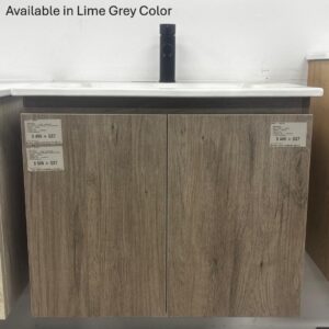 VENICE 600 X 460mm WALL HUNG VANITY 1TH LIME GREY