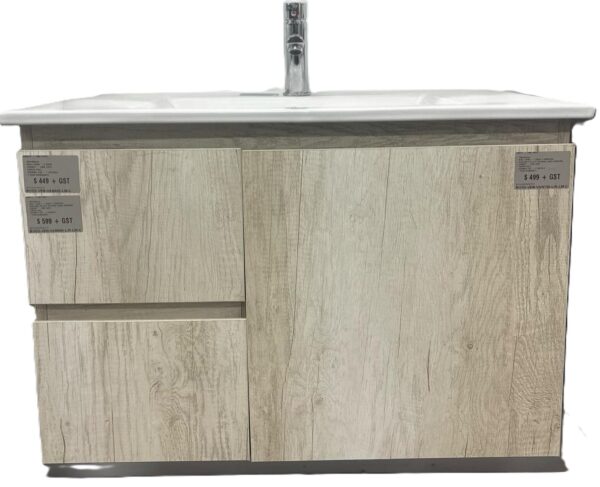 VENICE 600 X 460mm WALL HUNG VANITY 1TH LIME GREY