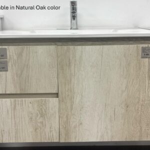 VENICE 750x460mm W/HUNG VANITY NATURAL OAK