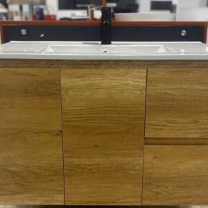 VENICE 1200mm WALL HUNG CABINET ONLY NATURAL OAK