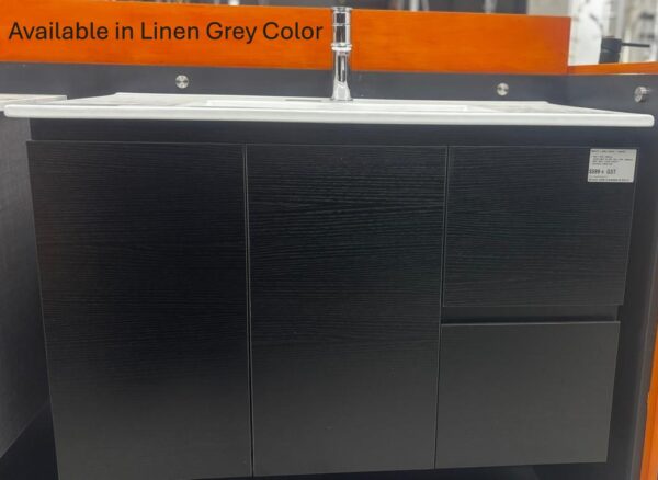VENICE 900x460mm W/HUNG VANITY LINEN GREY