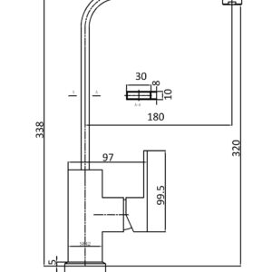 SANTORINI GOOSENECK SINK MIXER