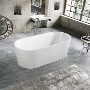 RABANA OVAL 1300MM FREE STANDING BATH WHITE