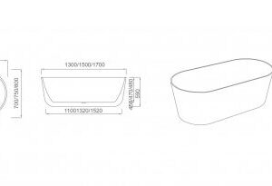 RABANA ROUND 1500MM FREE STANDING BATH WHITE