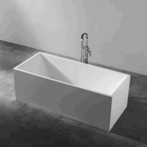 SANTORINI SQUARE 1500MM FREE STANDING BATH WHITE
