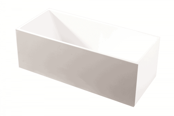 SANTORINI SQUARE 1700MM FREE STANDING BATH WHITE