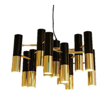 ICICLE.png ICICLE PENDANT 600MM 13L GU10 BLACK & GOLD