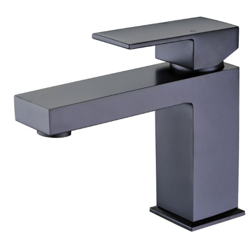 SAN.png SANTORINI BASIN MIXER SQUARE LEVER 35mm BLACK