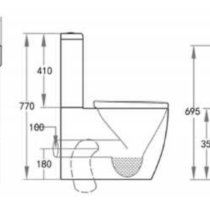 SAN PEDRO JUNIOR BACK TO WALL TOILET SUITE