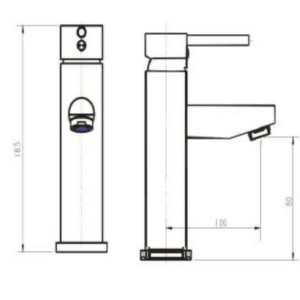 RABANA PIN LEVER BASIN MIXER 35MM