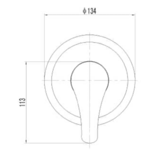 RAVENNA SOLID WALL MIXER 40MM