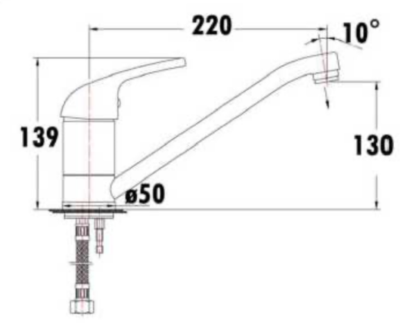 STANDARD SINK MIXER 40MM