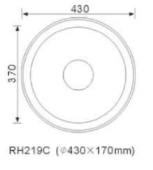 430MM ROUND SINGLE BOWL INSET SINK