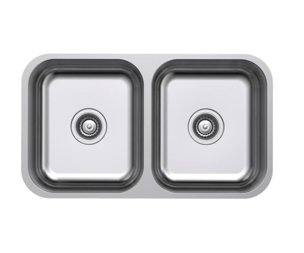 ROUND DOUBLE BOWL 785MM SINK UNDERMOUNT