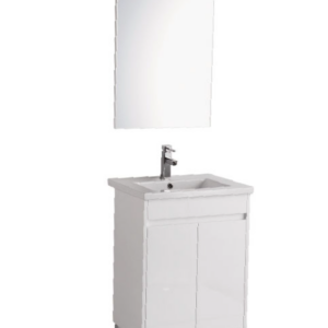 SANTORINI 600MM VANITY ON LEGS 1TH WHITE