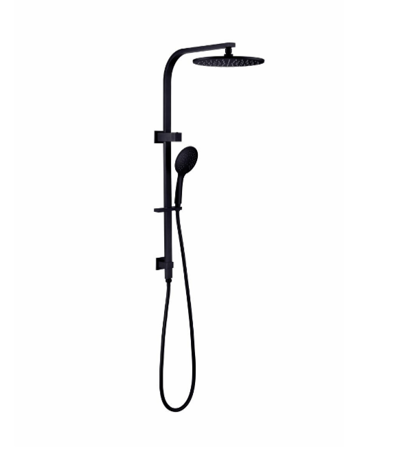 ROUND TWIN SHOWER BLACK
