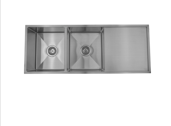 DOUBLE BOWL & DRAINER TOP/UNDER MOUNT 1140MM