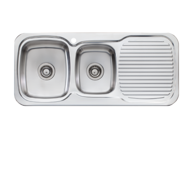 1.75 BOWL 1080MM SINK WITH DRAINER L/R