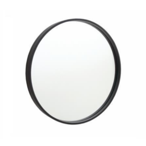 ROUND BLACK RAMED EDGE MIRROR 600/750MM