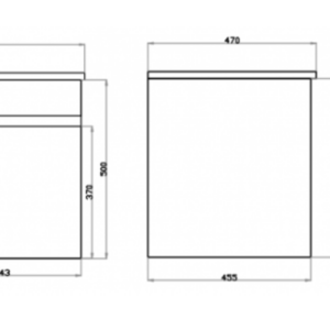 VENICE 750MM WHITE VANITY WALL HUNG 1TH
