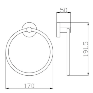 RABANA TOWEL RING