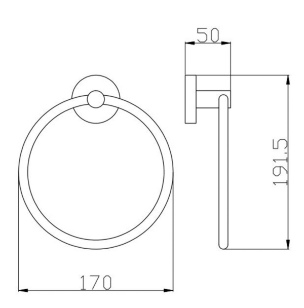 RABANA TOWEL RING