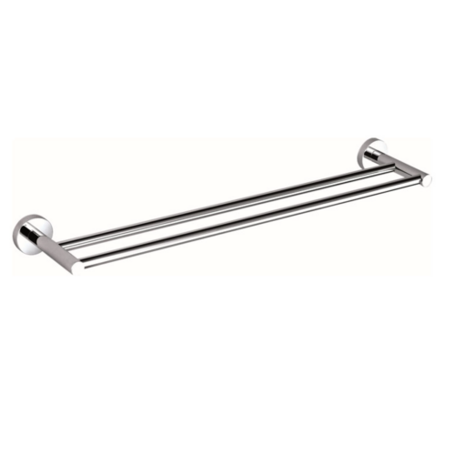 RABANA ROUND DOUBLE TOWEL RAIL 600MM