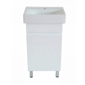 SANTORINI 450MM VANITY ON LEGS 1TH WHITE