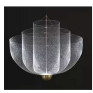 WEB 600MM PENDANT GOLD