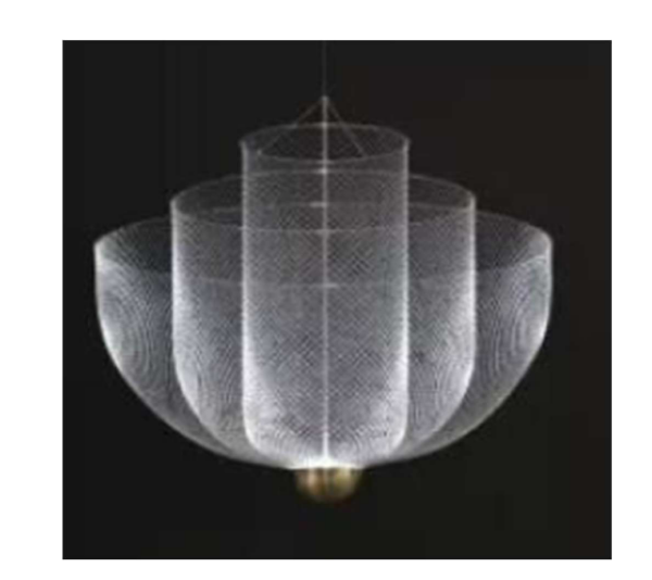 WEB 600MM PENDANT GOLD