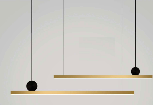 ZOUK 1200MM PENDANT BLACK/BRONZE