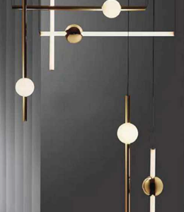 RACHINE 600MM PENDANT BRONZE/WHITE