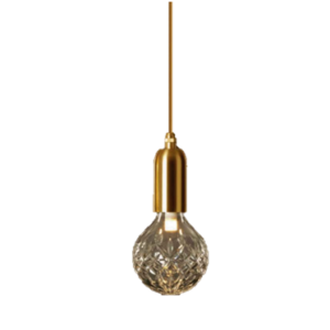 PERSIA 100MM PENDANT CLEAR/BRONZE