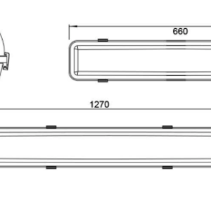 WEATHERPROOF LED BATTEN 1200MM