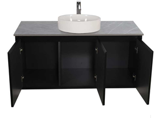 HAWAII 1200mm WALL HUNG CABINET ONLY BLACK