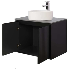 HAWAII 750mm WALL HUNG CABINET ONLY BLACK
