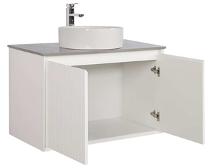 HAWAII 900mm WALL HUNG CABINET ONLY WHITE