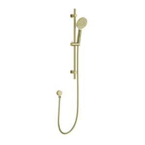 RABANA RND SLIDING SHOWER RAIL 3F BRUSHED GOLD