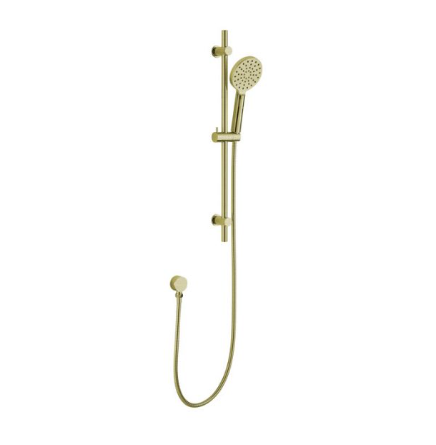 RABANA RND SLIDING SHOWER RAIL 3F BRUSHED GOLD