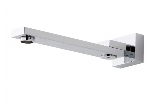 BOSS SQUARE SWIVEL BATH SPOUT 250mm CHR