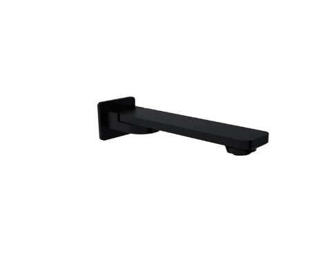 SANTORINI SQUARE 180mm BATH OUTLET BLACK