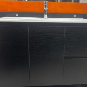 VENICE 1200mm WALL HUNG CABINET ONLY DARK OAK