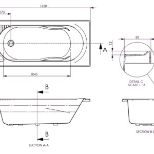1650MM SHOWER/ BATH