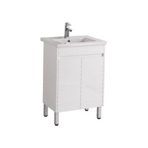 MADRID 600MM VANITY ON LEGS 1TH WHITE