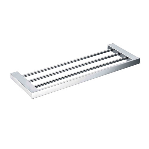 1611.jpg Bad und Küche SS Eckig Towel Rack - Chrome - BK1611