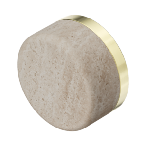 Nero Serenity Rome Travertine Handle Brushed Gold - 24C008BG