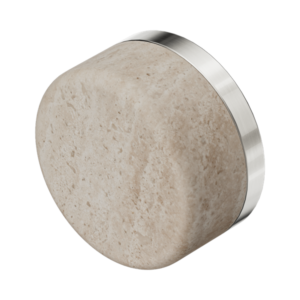 Nero Serenity Rome Travertine Handle Brushed Nickel - 24C008BN